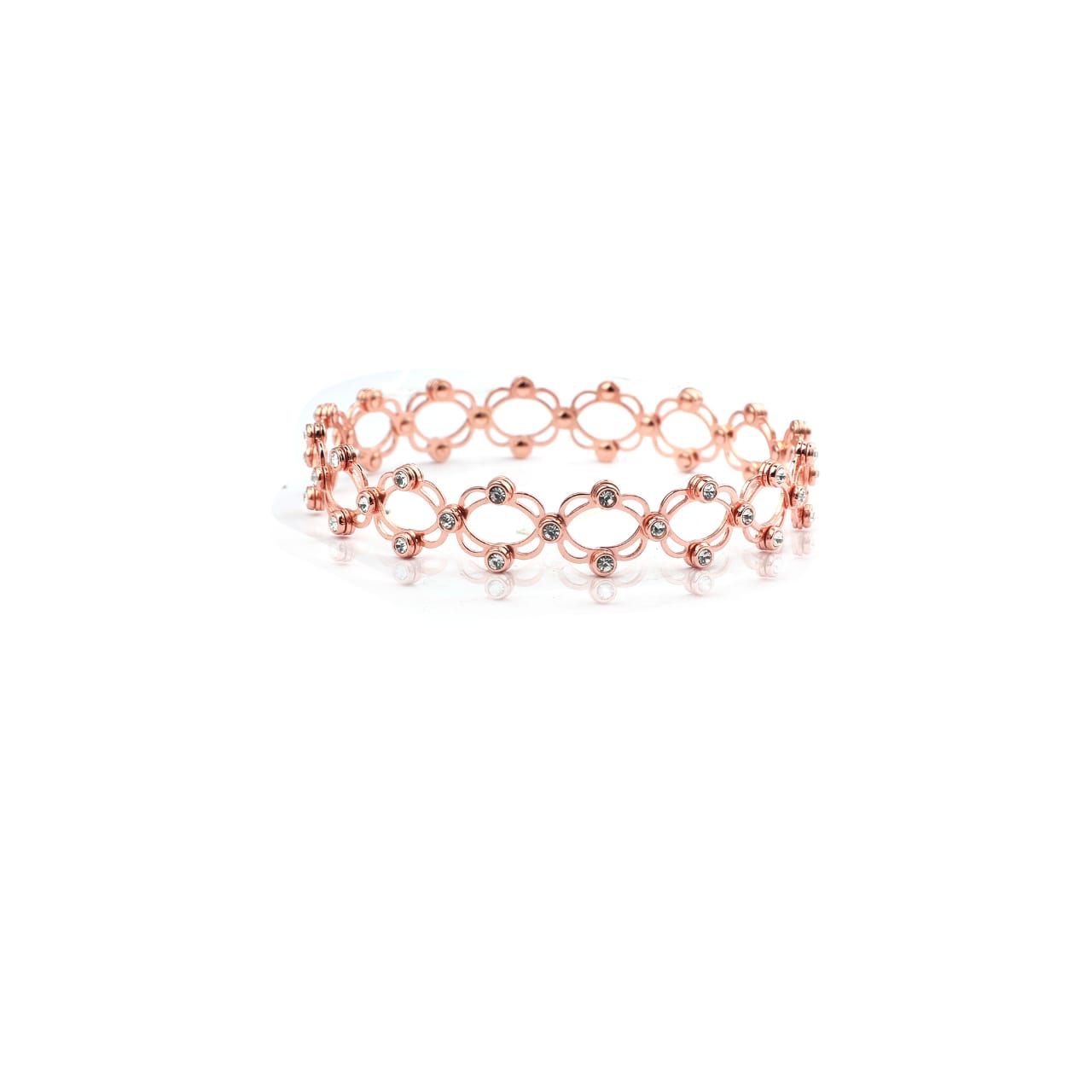 Rose gold bracelet ring