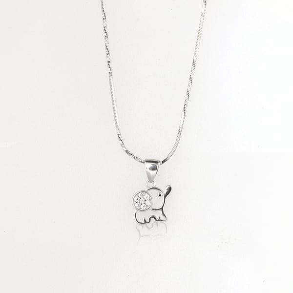 Silver elephant chain