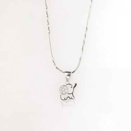 Silver elephant chain